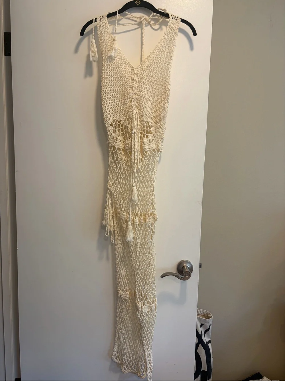 Frankies Bikinis Crochet Sunrise Cover-Up Dress